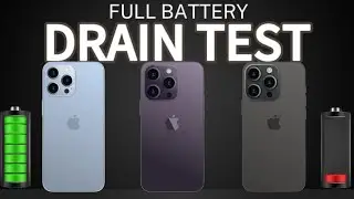 iPhone 13 pro/14 pro /15 pro battery drain test