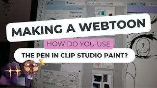 How I Ink in my Webtoon || Clip Studio Paint Tutorial || How to Make Webtoon for Beginners