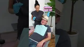 she asked him to take his shirt off accidentally at the dentist #shorts