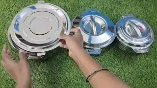 Amazon haul unboxing video//honest review different types hotbox  stainless steel casserole quality👌