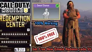 New* Get Free Emote in codm | New Emote Redeem code codm June 2021 | Season 5 Free Emote codm