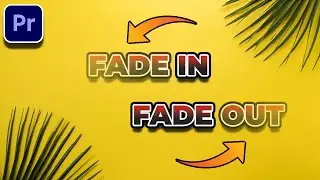 Text Fade IN & Out Transition Premiere Pro Tutorial