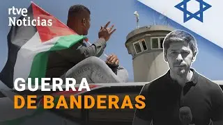 ISRAEL prohíbe IZAR la bandera PALESTINA por seguridad, a pesar de ser LEGAL | RTVE Noticias