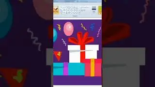 How to draw Happy  Birthday  card in Ms Paint #drawing #tutorial