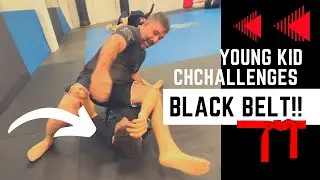 BJJ BLACK BELT VS KID! Jiu Jitsu Rolling | Atos Israel