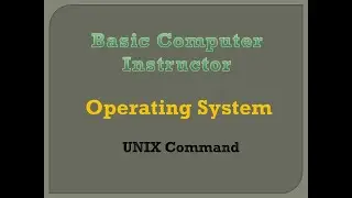 8. Operating System: UNIX command PDF Notes available in description