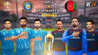 World Cup 2023 🏆 In Real Cricket 24 || IND vs AFG || Match - 2 || RC24 @RealCricket