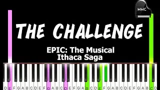 The Challenge - EPIC THE MUSICAL synthesia piano tutorial + sheet music + lyrics