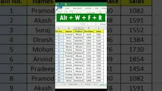 How to freeze panes to lock rows and columns | 