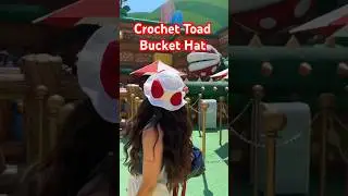 Crochet Toad Bucket Hat 🍄🤍 | Super Nintendo World | Crochet Tutorial