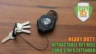 SPID 3290 heavy duty badge reel with locking kevlar cord