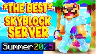 The BEST Skyblock Server for Minecraft Java/Bedrock Edition SUMMER 2025 | Best Mcpe Skyblock Server