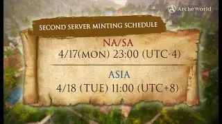 [ArcheWorld] NA&SA 2nd Server Minting Guide