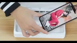 Ультрафиолетовый большой контейнер облучатель для дезинфекции телефона с USB и Qi модулем EcoBox