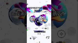 MACRO DESTRUCTION #agar #agario #customskins #agariomobile #agariotrolling #agarioclip