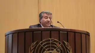 Yusuf Aydeniz speaking at UNIDO Investment Forum in Addis Ababa