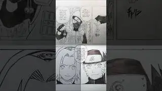 Drawing manga page | naruto shippuden 