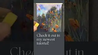 The color explodes when you use wax pastels, and add water! #pastelpainting