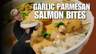 This Garlic Parmesan Salmon Bites Will Have You Asking for More!!