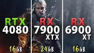 RX 7900 XTX vs RTX 4080 vs RX 6900 XT // Test in 9 Games | Rasterization, 4K