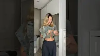 Топ из джинсов 😱#лайфхакисодеждой  #стиль #мода #fashionhacks #stylehacks #styleinspo