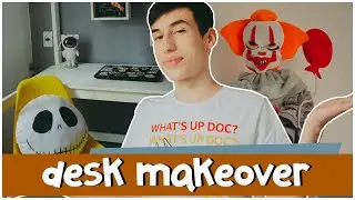 DESK MAKEOVER | ORGANIZANDO A BANCADA DO QUARTO COMIGO ☁️