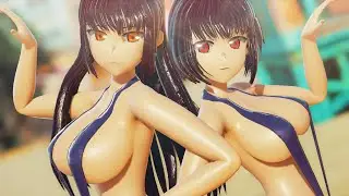 MMD : Sea Breeze - Hana & Sana Sunomiya (HD)【Ray-MMD】[1440p60]