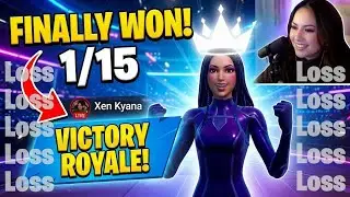 She finally won after 15looses