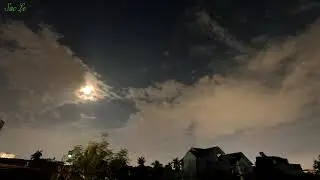 Gopro Night Lapse | The moon at 16th (Lunar Calendar)