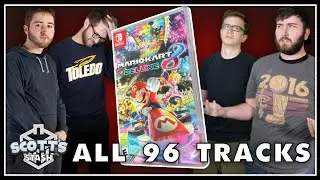 Scott, Sam, Eric and Dom Make a Mistake Competing Through All 96 Tracks in Mario Kart 8 Deluxe