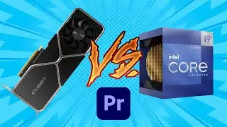 Nvidia GeForce RTX 3080 Ti Vs İntel Core i9 12900K - Premiere Pro Render Test - Cuda Vs Cpu