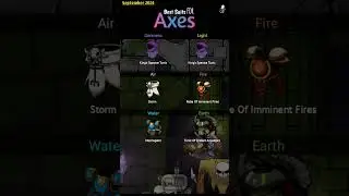 Best Suits For "Axes" | September 2024 | Magic Rampage