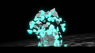 Cool Wall Breaking | Rigid Body Simulation | Slow Motion #animation #blender #animated #blender3d