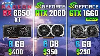 RX 6650 XT vs RTX 2060 vs GTX 1660 SUPER | Test in 5 Games