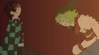 Tanjiro headbutts Gyutaro [Sticknodes Recreation]