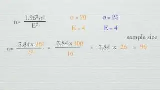 How to calculate Sample Size