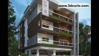 building elevation design @3dcurio #elevation #elevationdesign