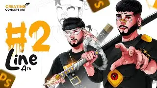 Episode2 - Line art || Creating a custom artwork || Cariomax S3