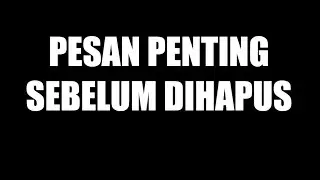 Pesan Singkat Untuk Penonton Kok Begonoh (Akan Dihapus Dalam Beberapa Jam)