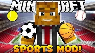 Minecraft EPIC Sports Mod - Basketball + Football + Soccer + Baseball + Tennis - Mod Showcase