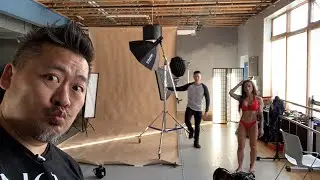 BTS of today’s shoot