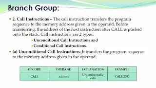 BRANCHING OPERATIONS IN 8085 MICROPROCESSOR