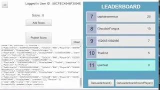 Construct 2 PlayFab Leaderboard Demo