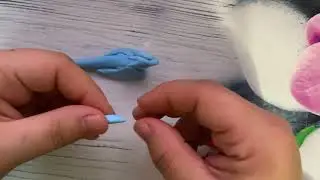 Дракон своими руками из массы для лепки, мини фигурки, украшение монитора