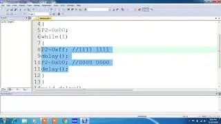 8 Leds interfacing with 8051 .Embedded C programming using Keil Ide and Proteus simulation.