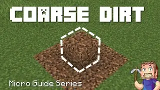 Coarse Dirt - Minecraft Micro Guide