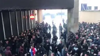 Ajax supporters before Juve game