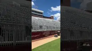 The temporary seating is ready inside Doak 👀 #fsu #fsufootball
