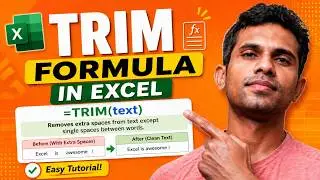 How to use the TRIM Function in Excel