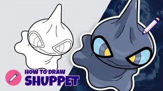 How to draw Shuppet (Pokemon)? Step by step drawing tutorial for kids | Easy and simple drawing